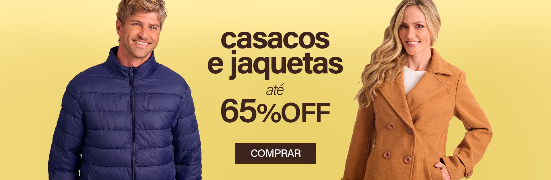 casacos e jaquetas até 65% off