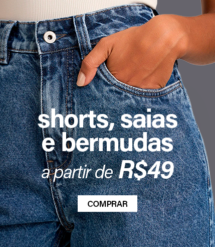 shorts, saias e bermudas femininas