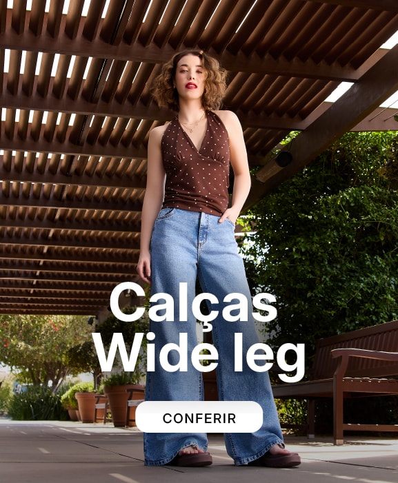 Calças Wide Leg