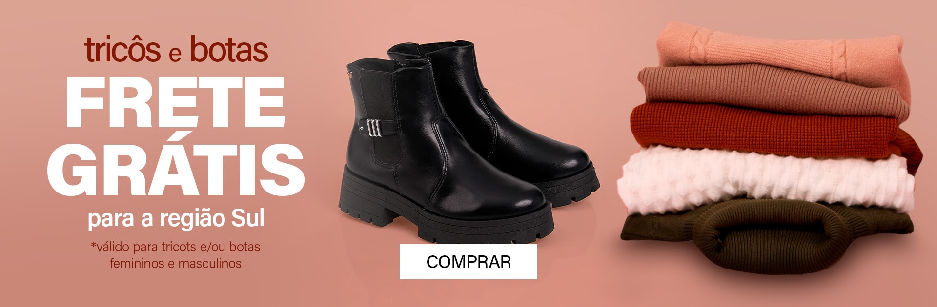 tricots e botas