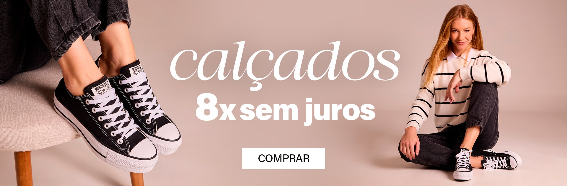 calçados 8x sem juros