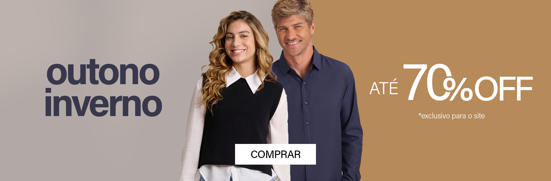 outono inverno com até 70% off