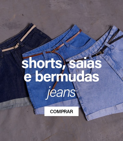 shorts, saias e bermudas femininas