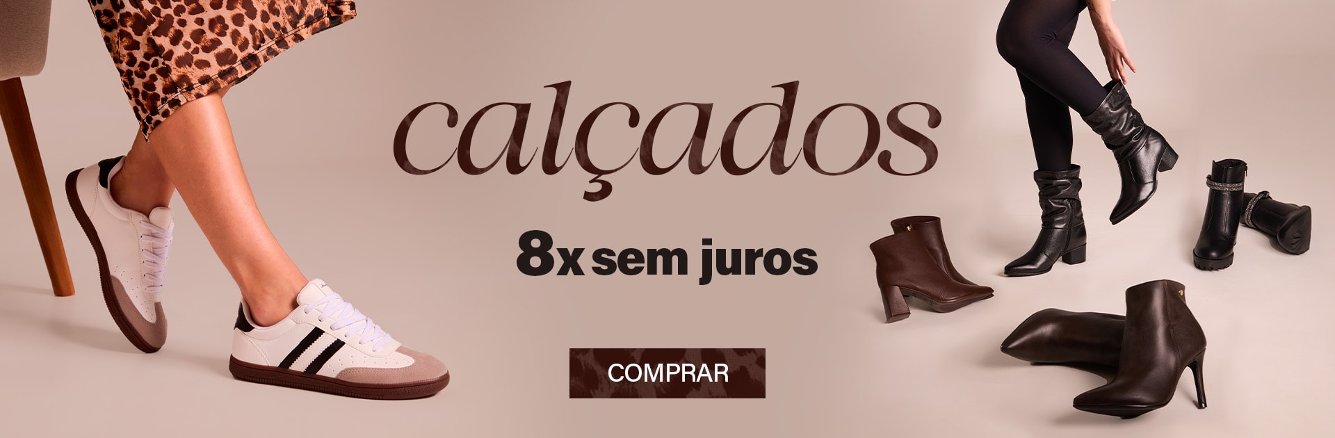 calçados 8x sem juros