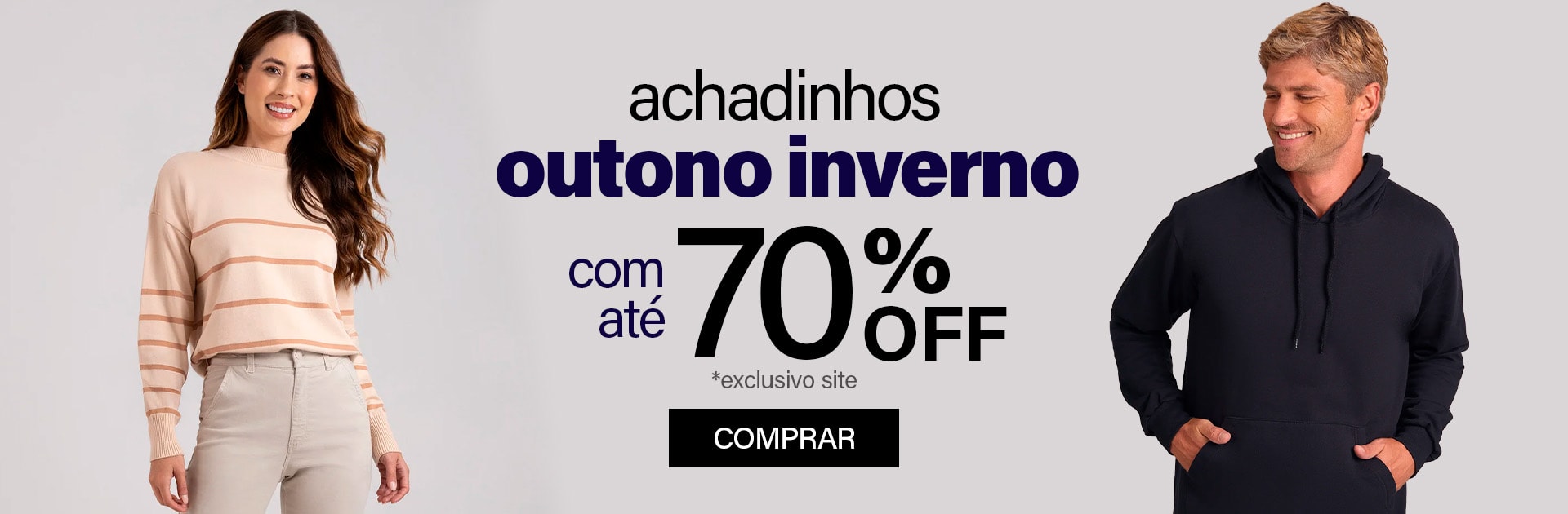 outono inverno com até 70% off