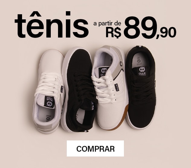 Tênis a partir de $89