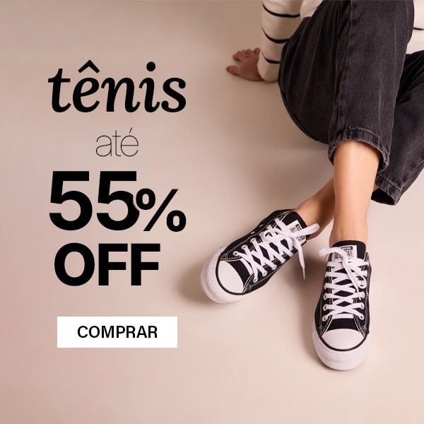 Tênis feminino até 55% off