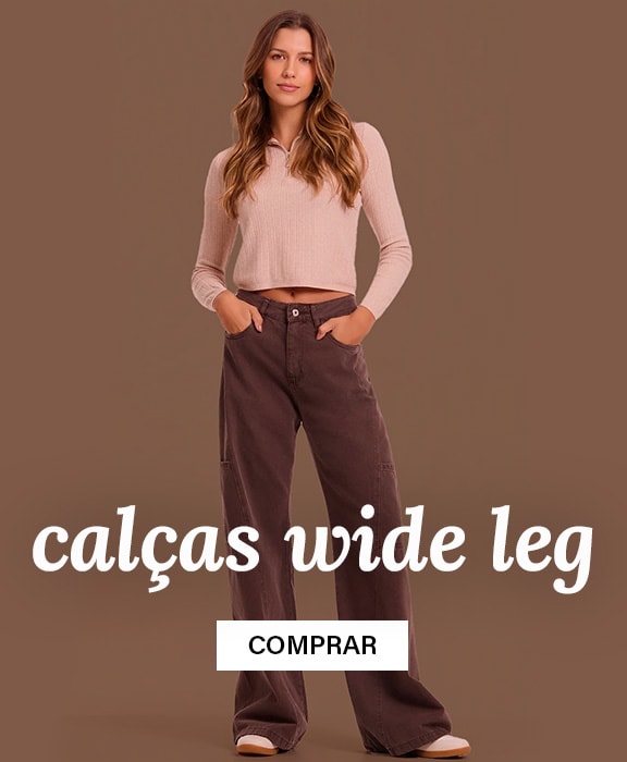 Calças Wide Leg