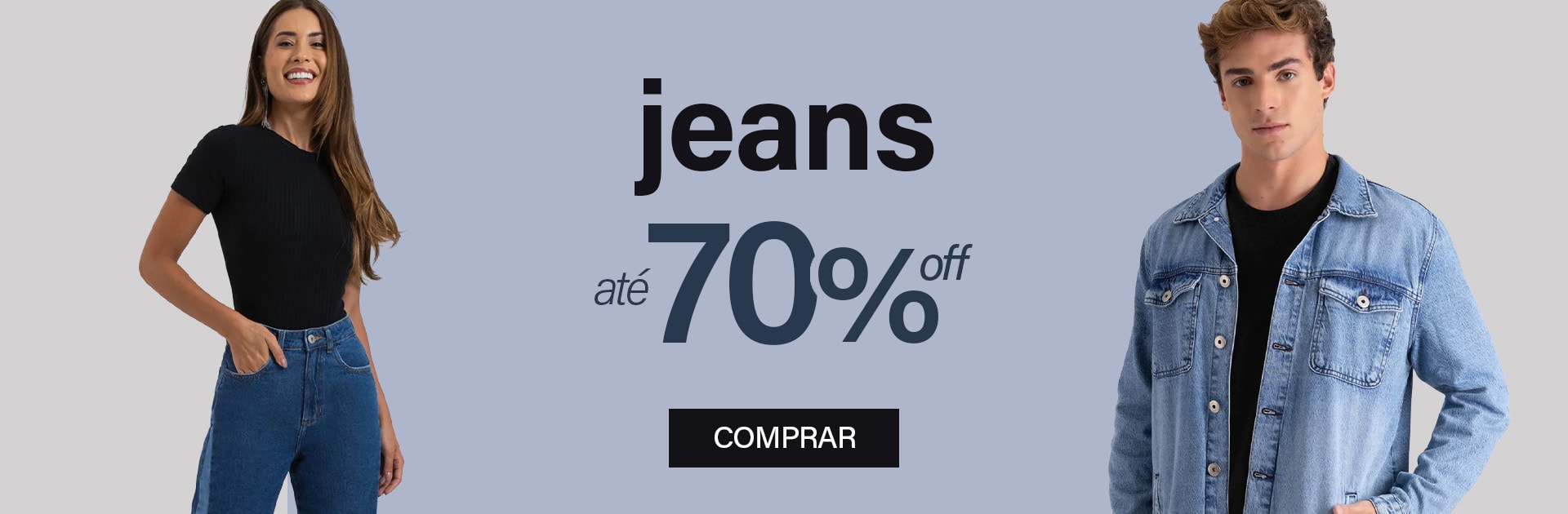 jeans até 70% off