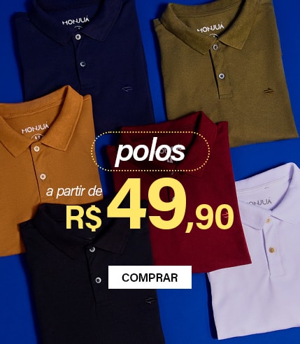 polos a partir de R$49,90