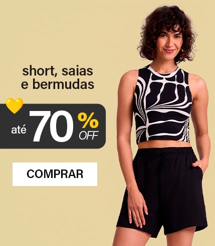 Happy Friday Shorts e Bermudas até 60% off
