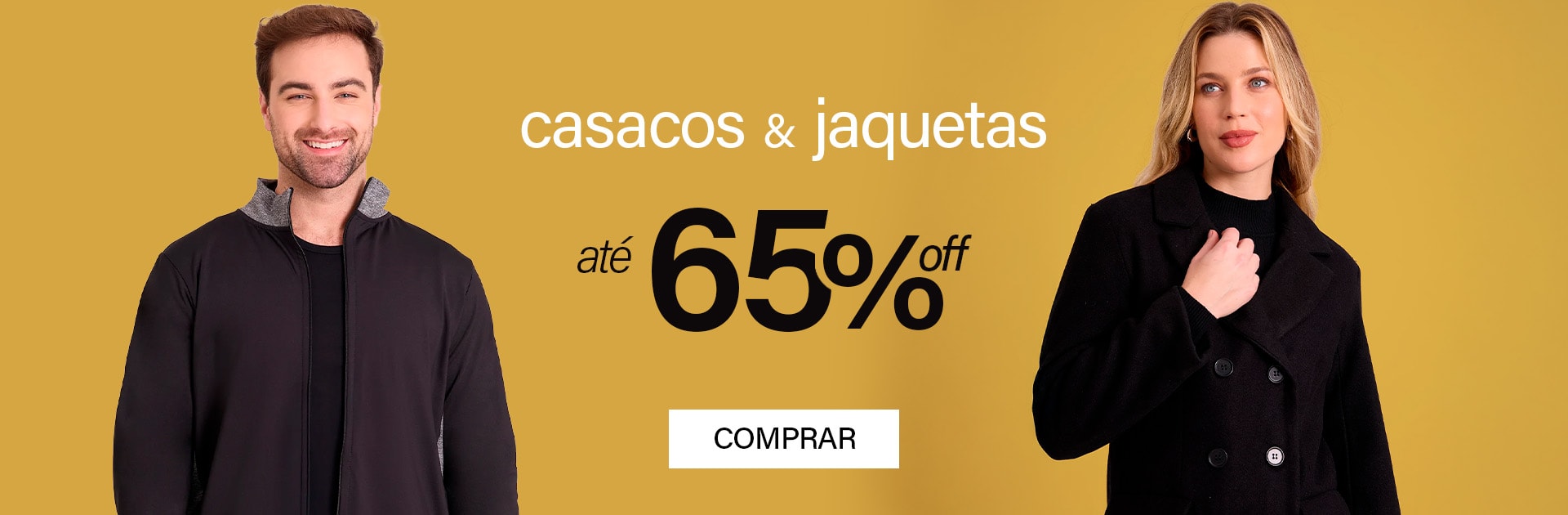 casacos e jaquetas até 65% off