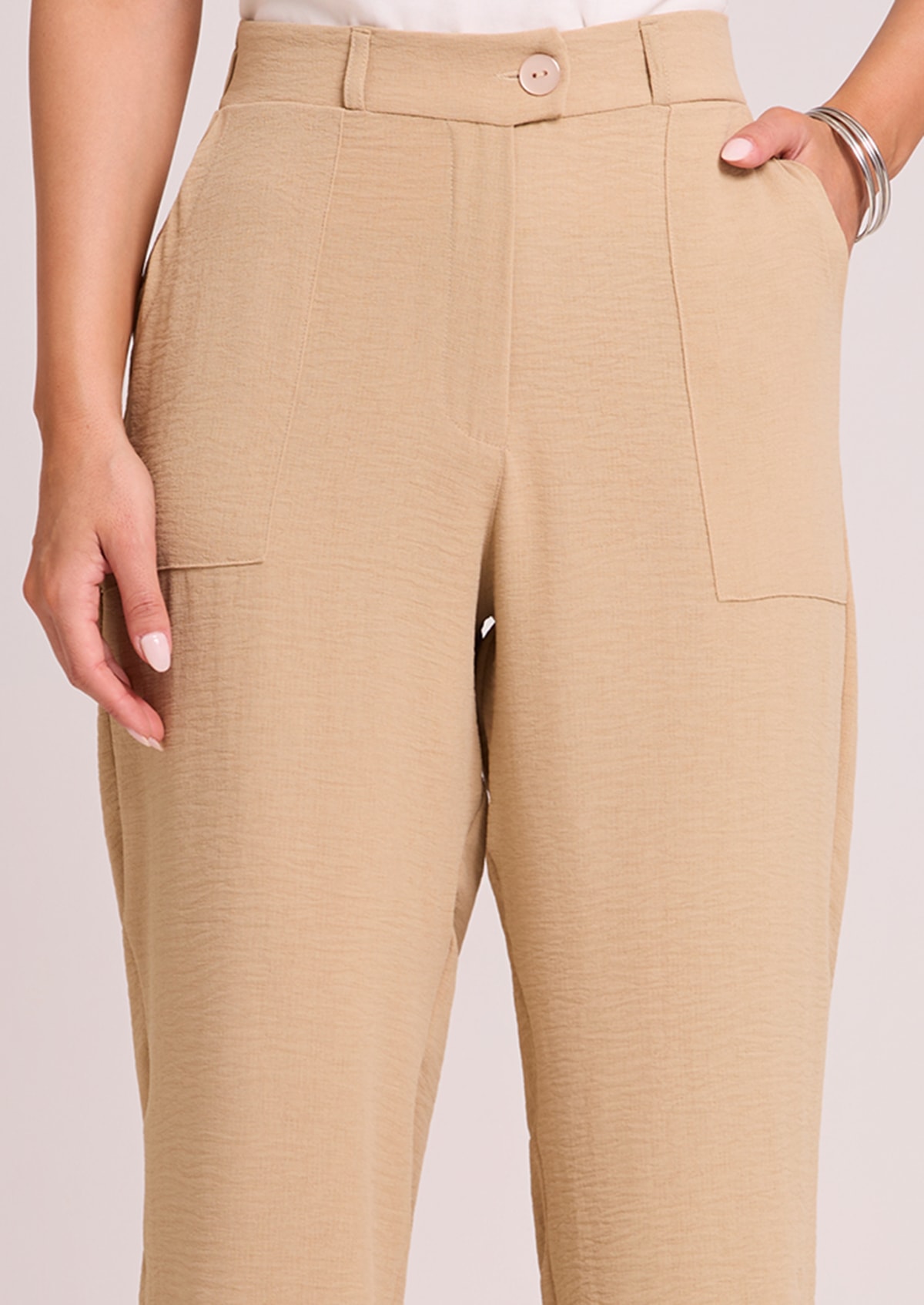 Calça Parachute Bege - Monjuá