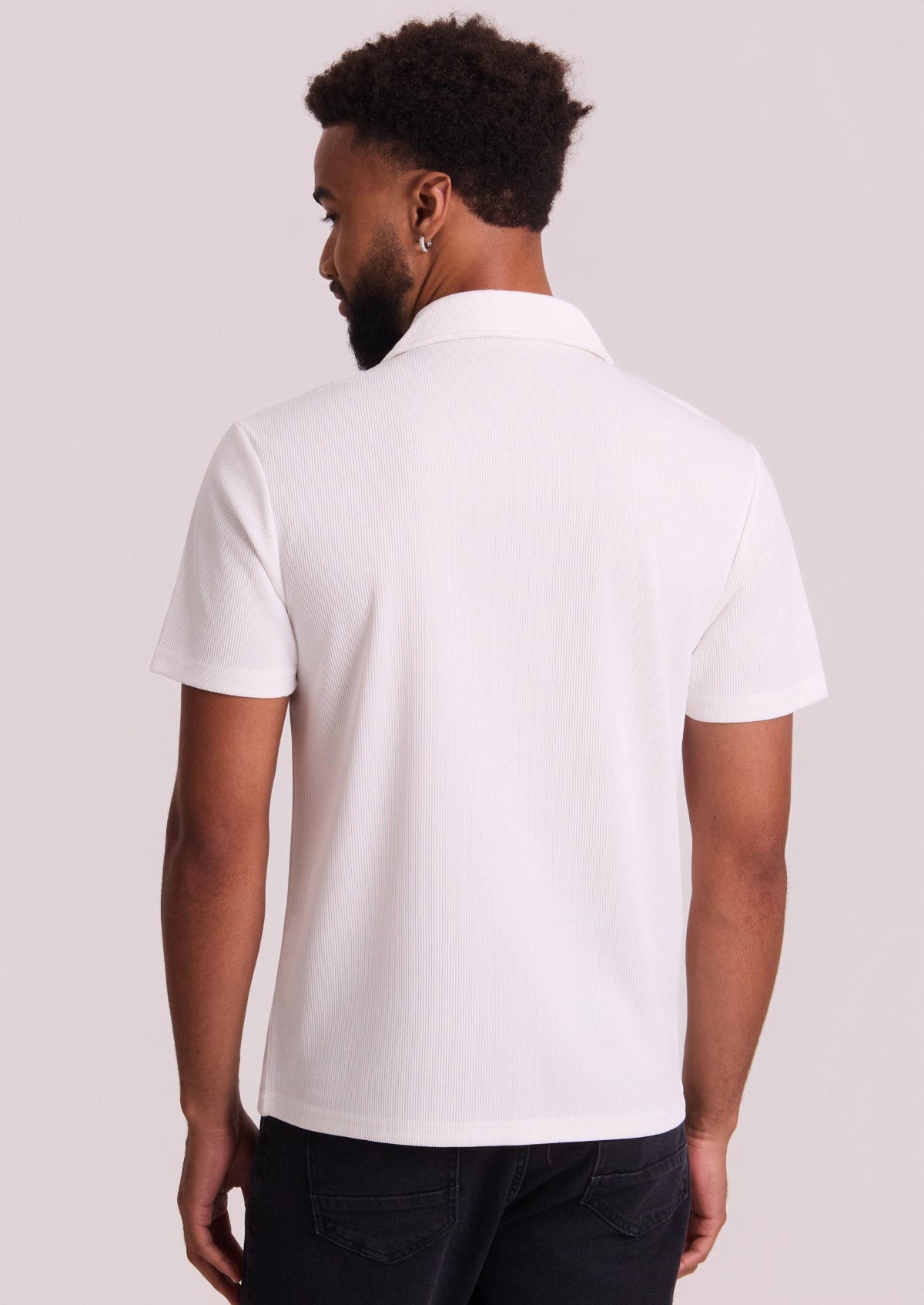 Camisa Polo Texturizada Off-White - Monjuá