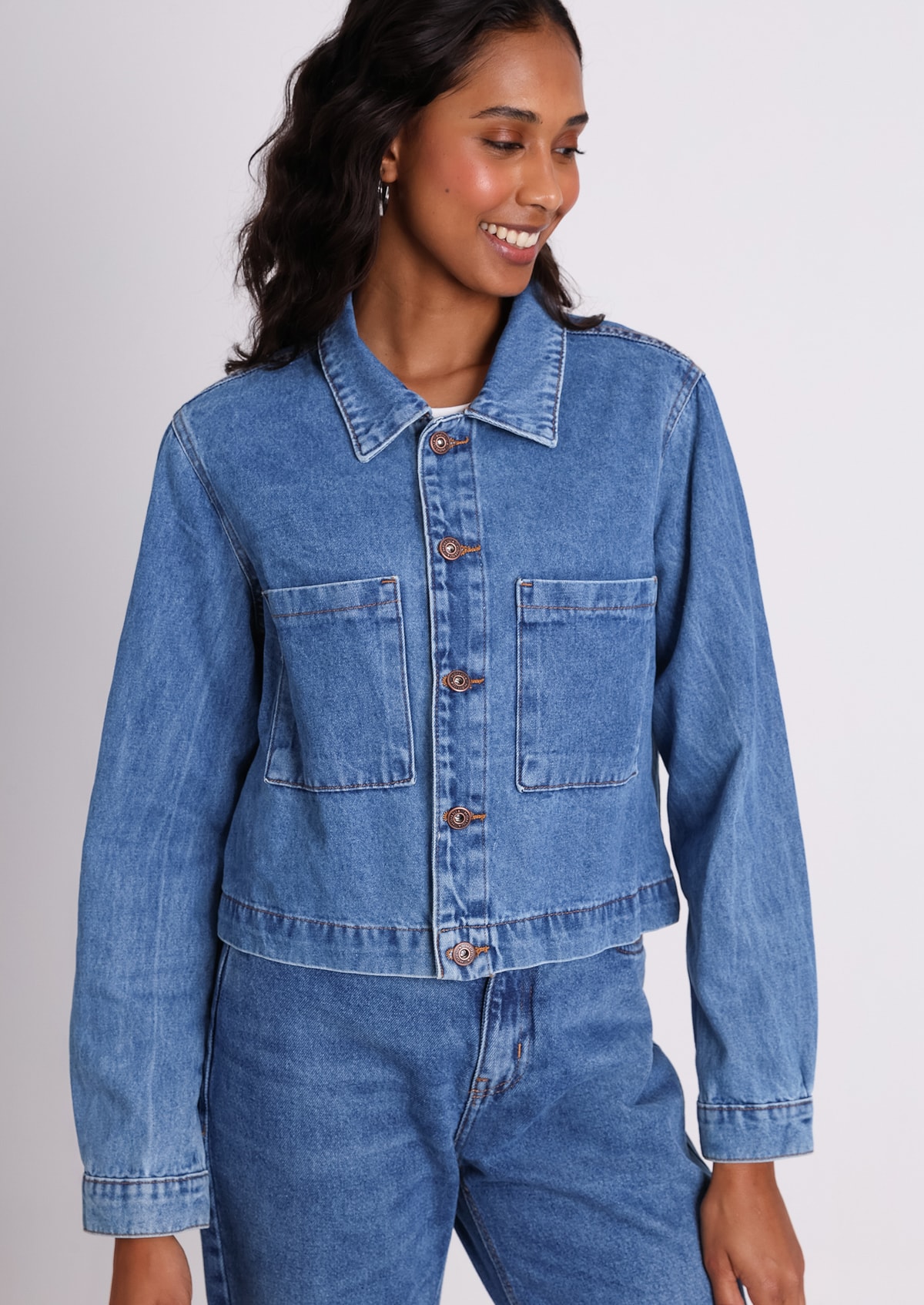   Jeans / ジャケット/M/ナイロン/BEG/J400193 Jaqueta Jeans com Bolso - Monjuá