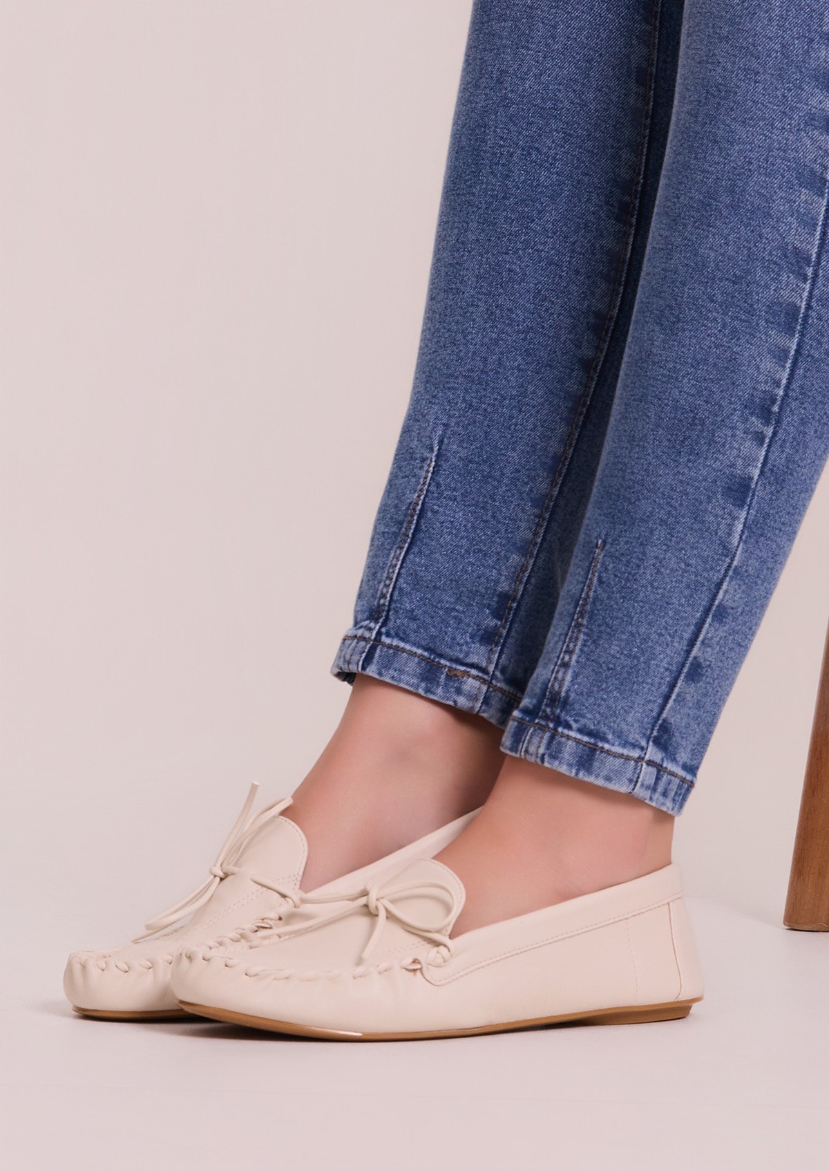 もこ Mocassim Vizzano Off-White com Laço - Monjuá