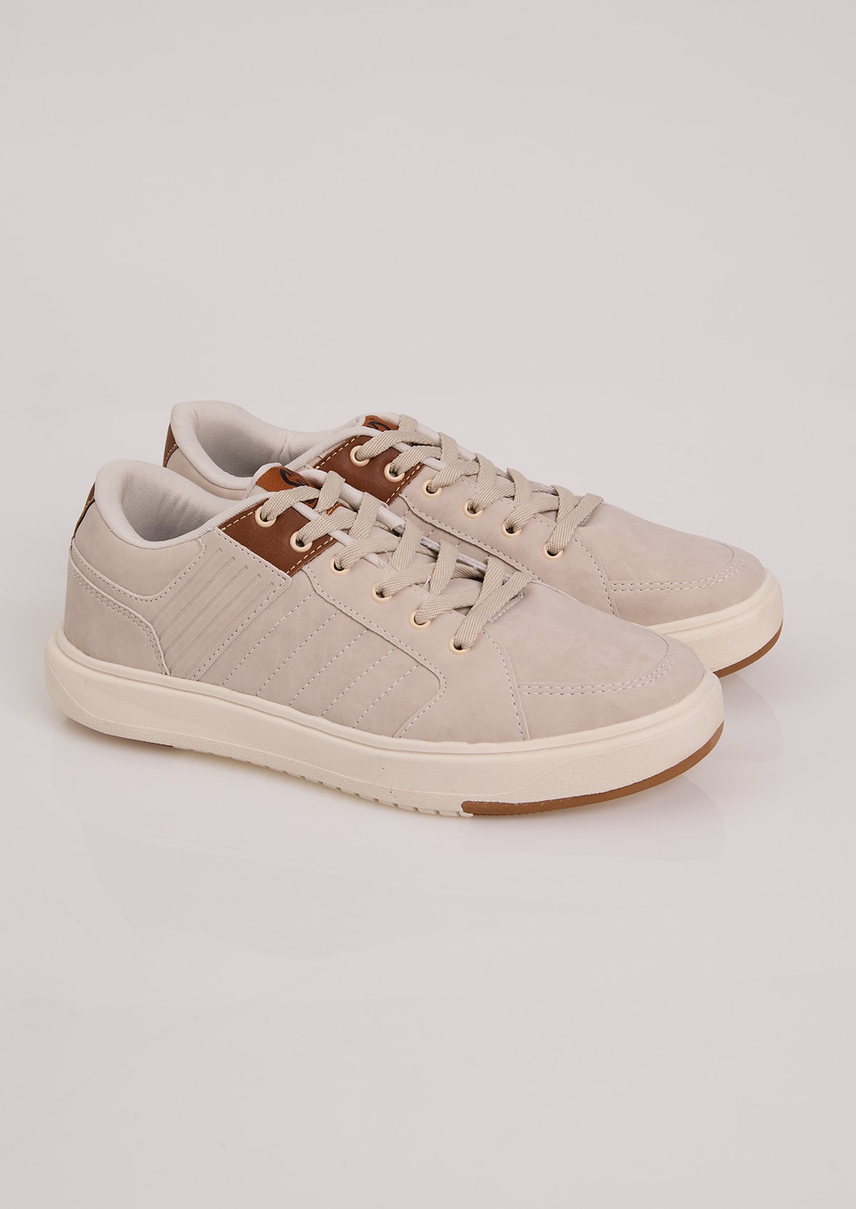 Tênis Masculino Ollie Miami 2 Casual Bege - Monjuá